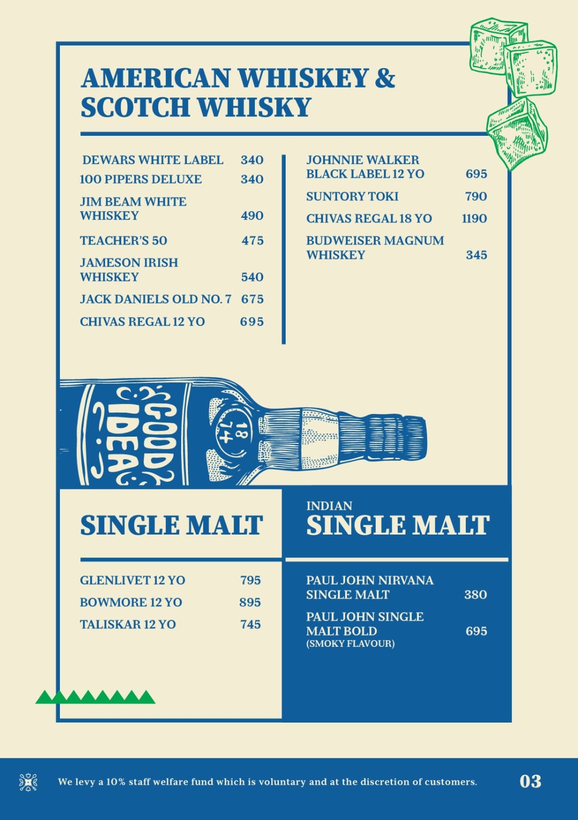 Bar Menu page 3