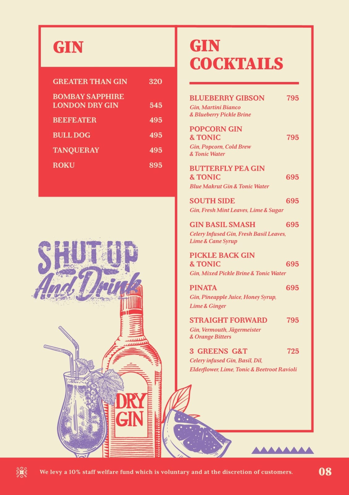 Bar Menu page 8
