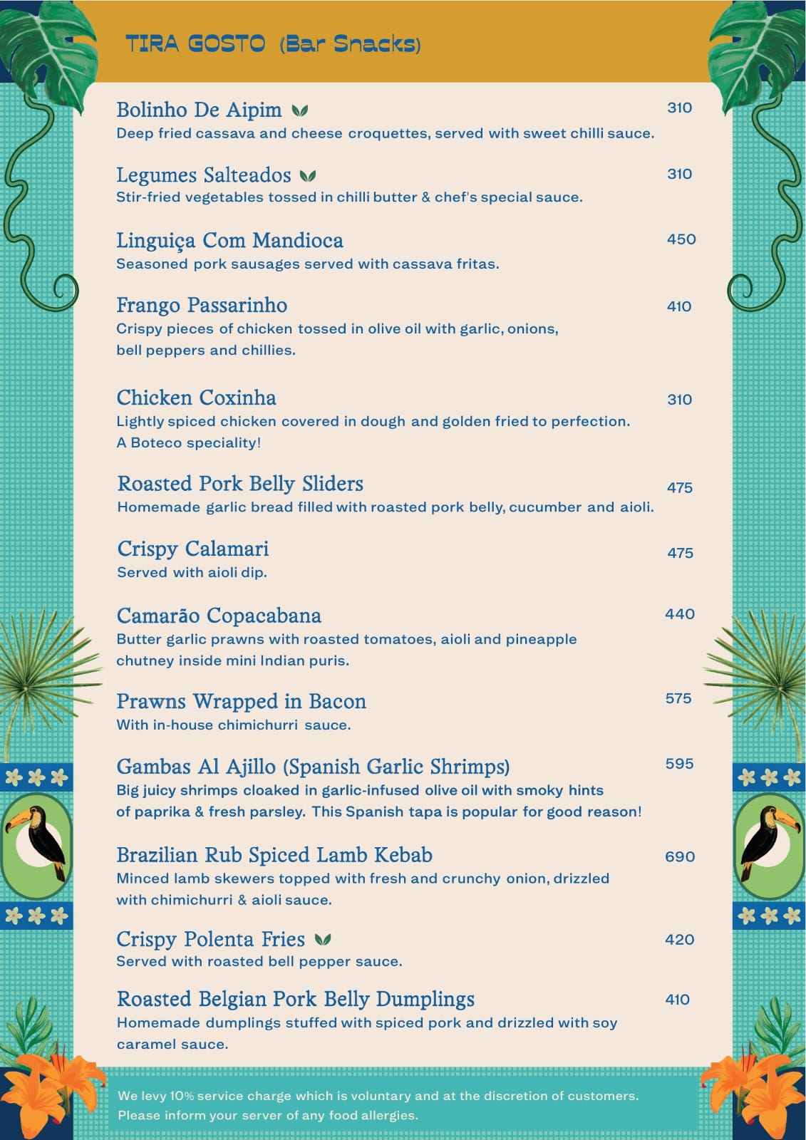 Food Menu page 3