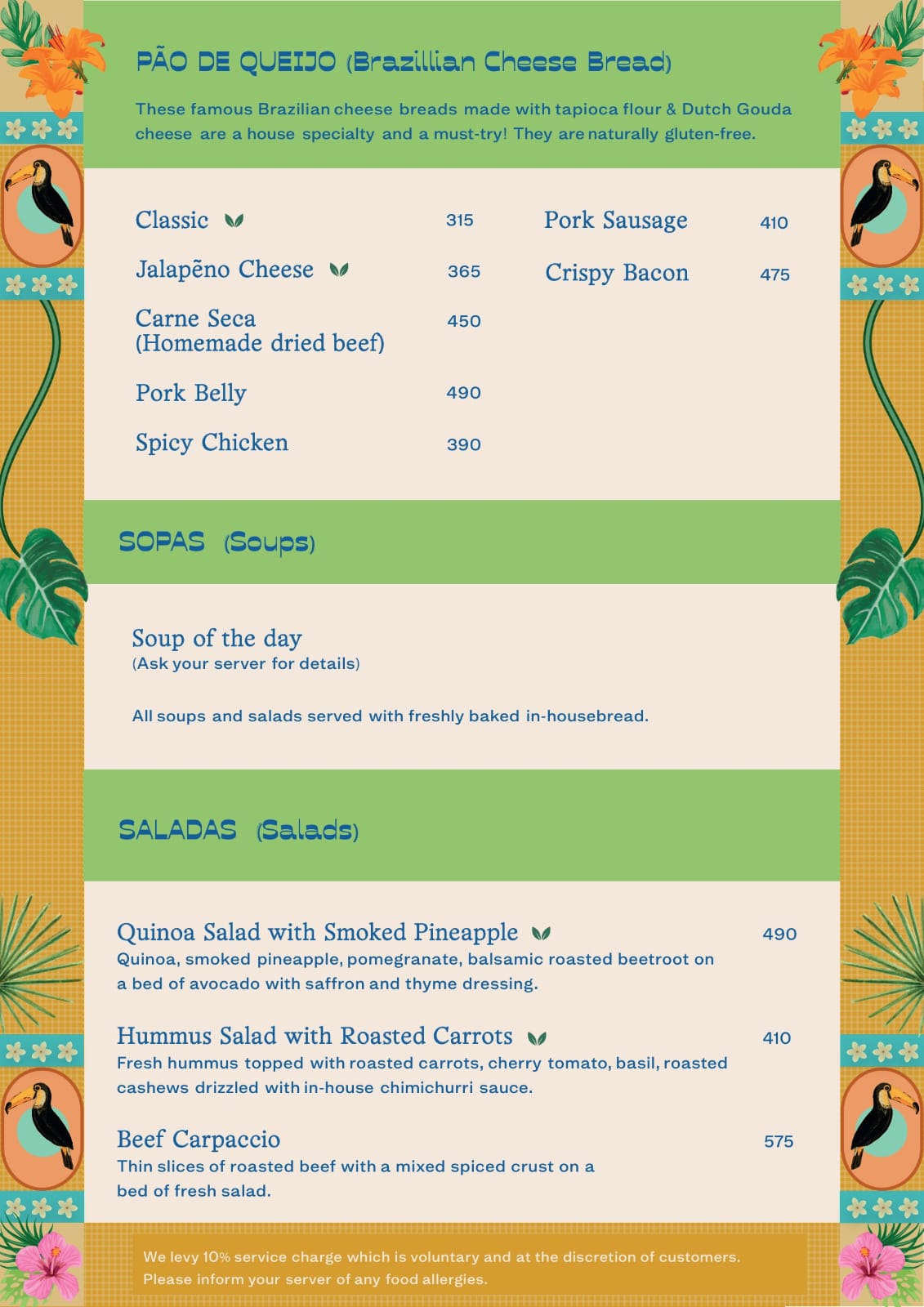 Food Menu page 4